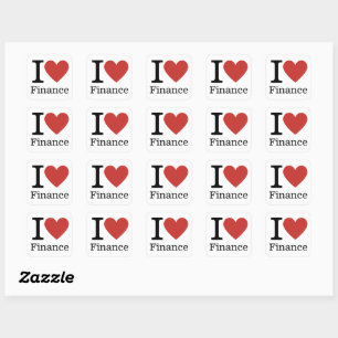 I ❤️ Liebe Finanzen - Finanzabteilung - STICKER