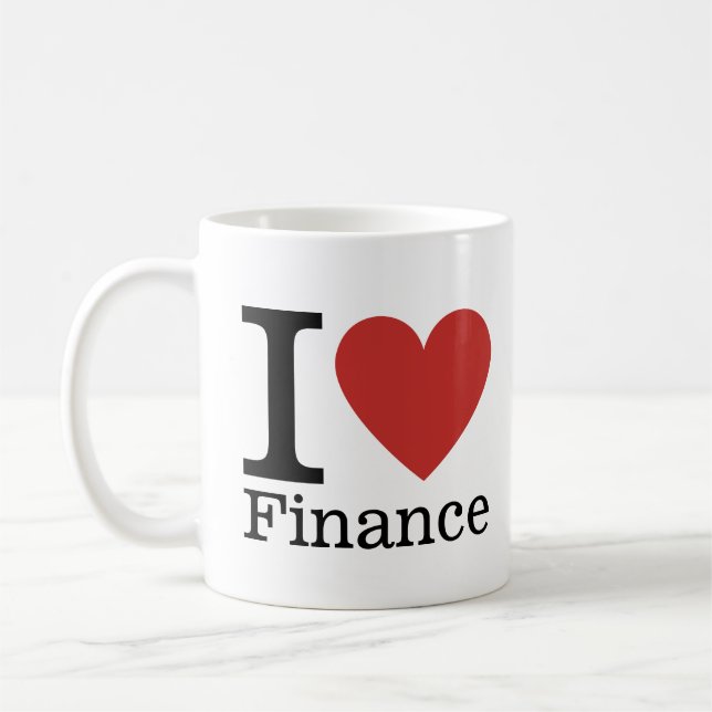I ❤️ Liebe Finanzen - Finanzabteilung - Tasse (Links)