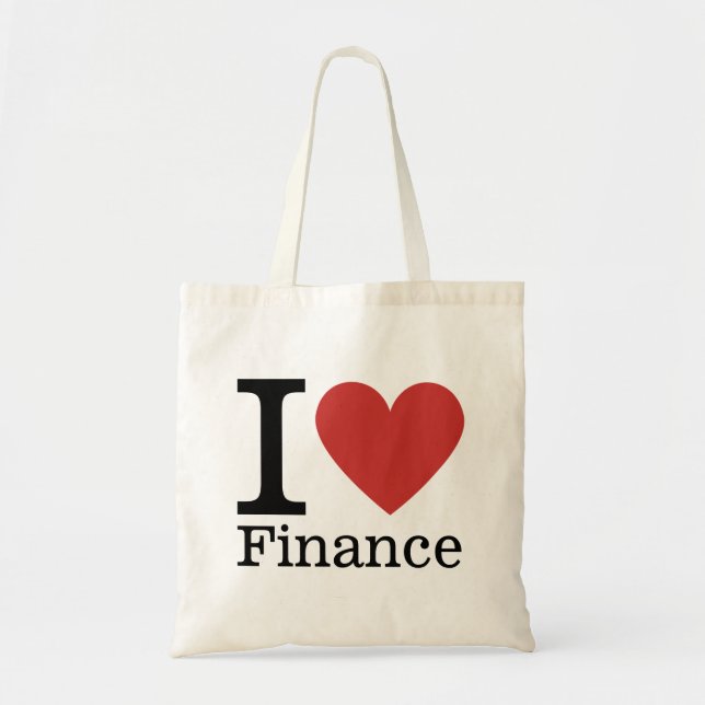 I ❤️ Liebe Finanzen - Finanzabteilung - Tragetasche (Vorne)