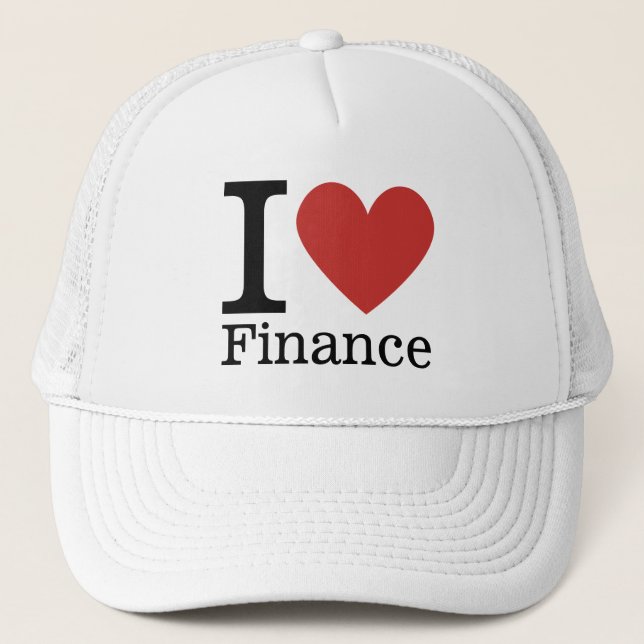 I ❤️ Liebe Finanzen - Finanzabteilung - Truckerkappe (Vorderseite)