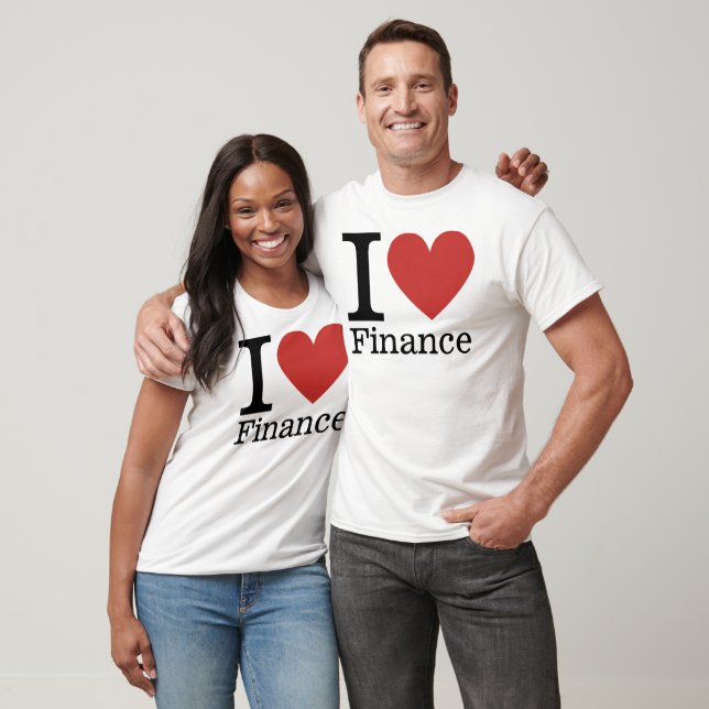I ❤️ Liebe Finanzen (für Arbeitnehmer) KUNSTBAR T-Shirt (Unisex)