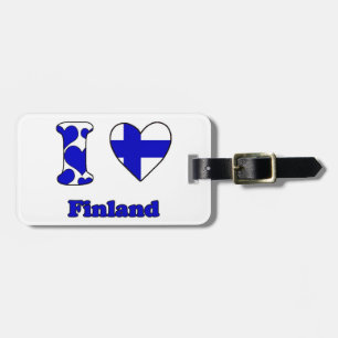 I Liebe Finnland Gepäckanhänger