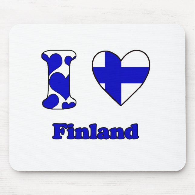 I Liebe Finnland Mousepad (Vorne)