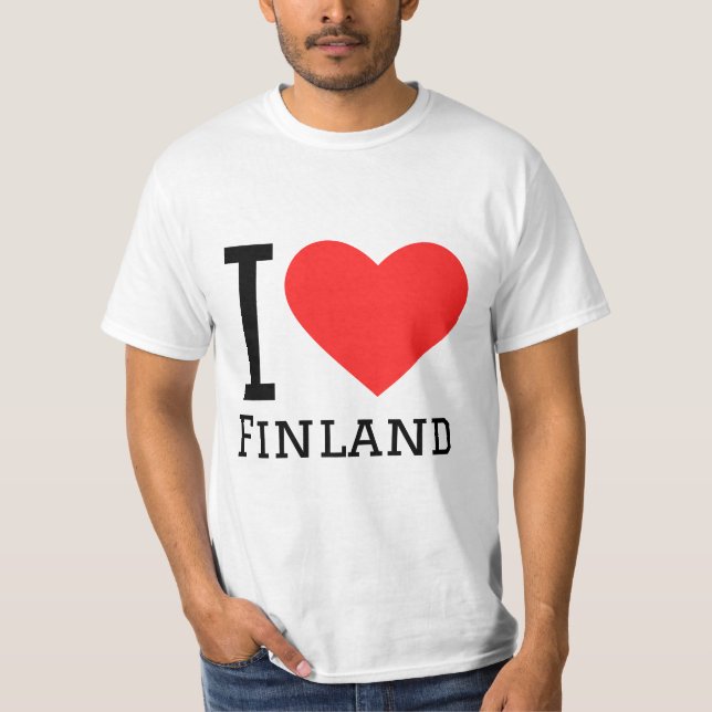 I Liebe Finnland T-Shirt (Vorderseite)
