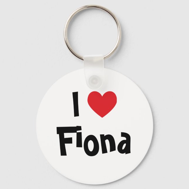 I Liebe Fiona Schlüsselanhänger (Vorderseite)