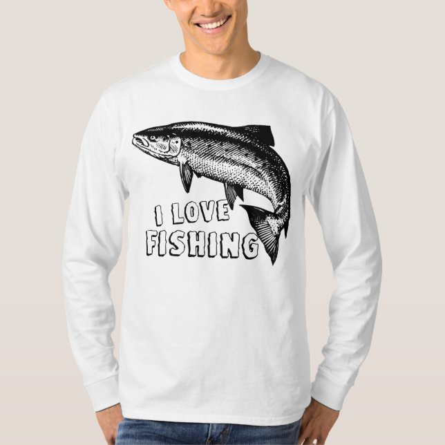 I Liebe Fischen Big Fish T-Shirt (Vorderseite)
