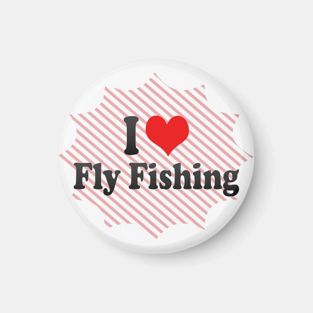I Liebe Fischen Magnet (Vorne)