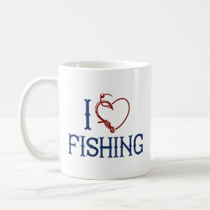 I Liebe Fischerei Kaffeetasse