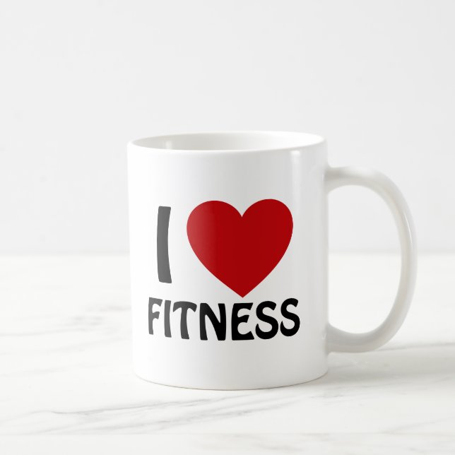 I LIEBE FITNESS KAFFEETASSE (Rechts)
