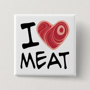 I Liebe-Fleisch Button