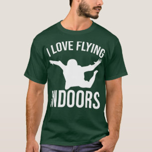 I Liebe Fliegen in Innenräumen Karosserie fliegen T-Shirt