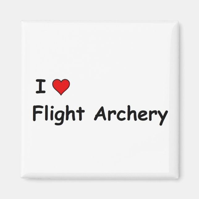 I Liebe Flight Bogenschießen Magnet (Vorne)