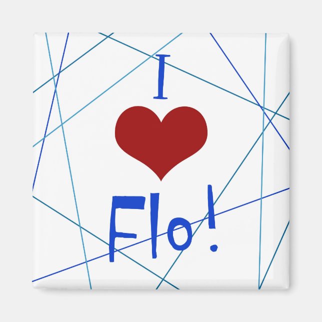 I Liebe Flo-Magnet Magnet (Vorne)
