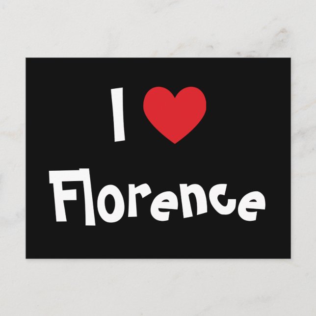 I Liebe Florence Postkarte (Vorderseite)