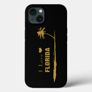 I Liebe Florida Gold iPhone Hülle