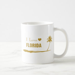 I Liebe Florida Gold Kaffeetasse