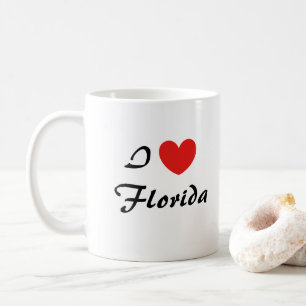 I Liebe Florida Herz Typografie Kaffeezubereitung  Kaffeetasse