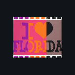 I Liebe Florida - Pop Art. 3 Leinwanddruck<br><div class="desc">I Liebe Florida - Pop art</div>