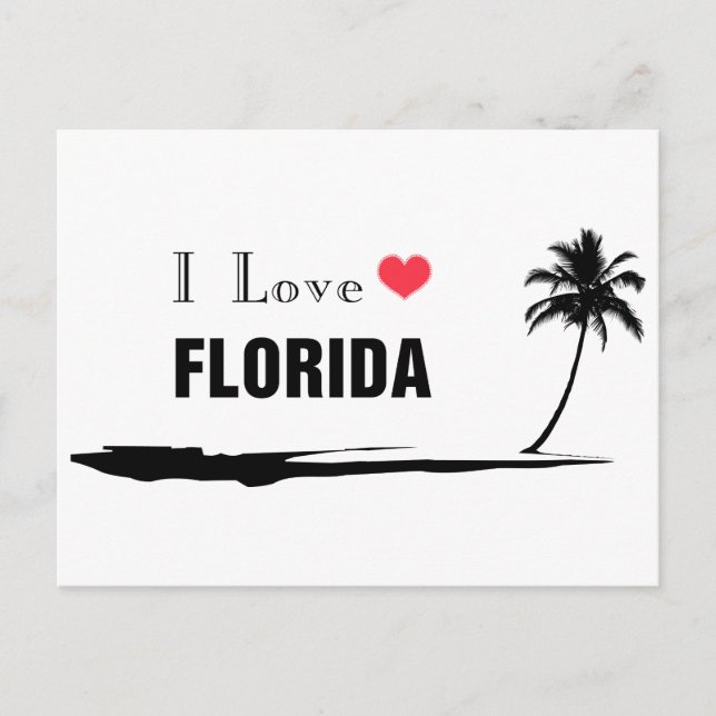 I Liebe Florida Postkarte (Vorderseite)