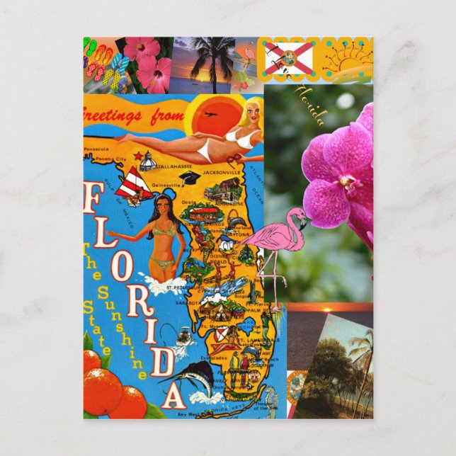 I Liebe Florida Postkarte (Vorderseite)