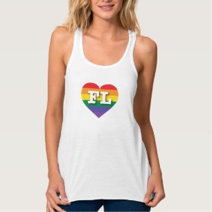 I Liebe Florida Rainbow Heart Tank Top