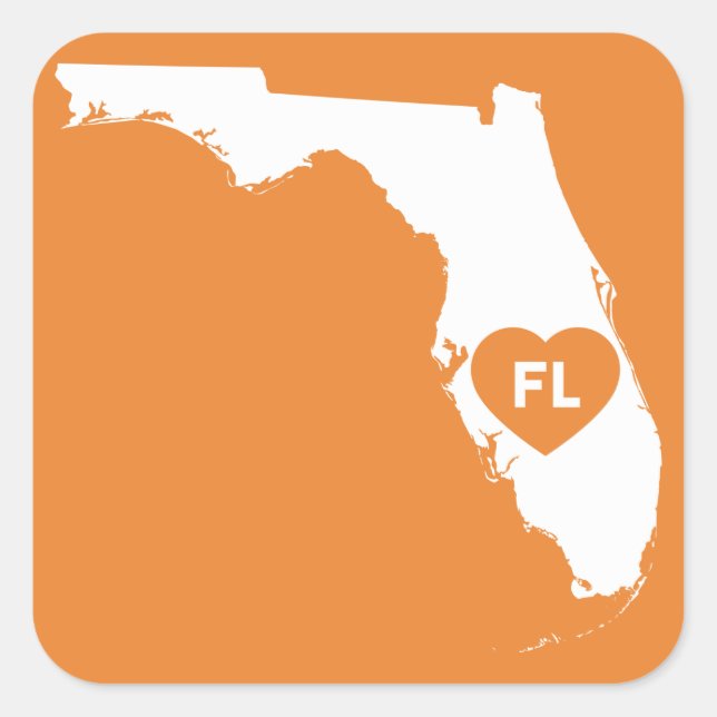 I Liebe Florida Staat Stickers (Vorderseite)