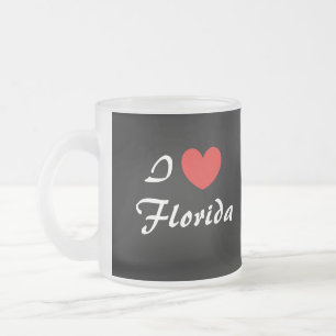 I Liebe Florida Typografie Mattierte Kaffee Tasse