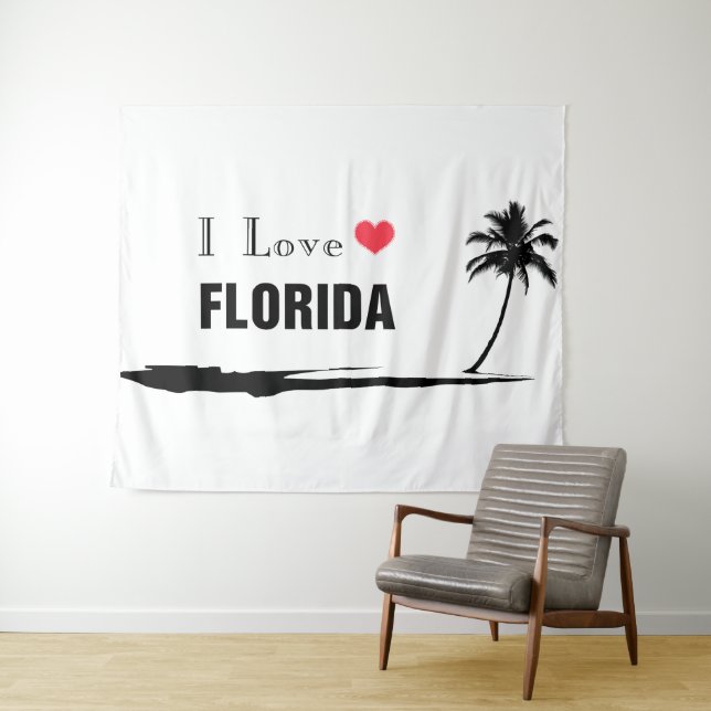 I Liebe Florida Wandteppich (Beispiel (Horizontal))
