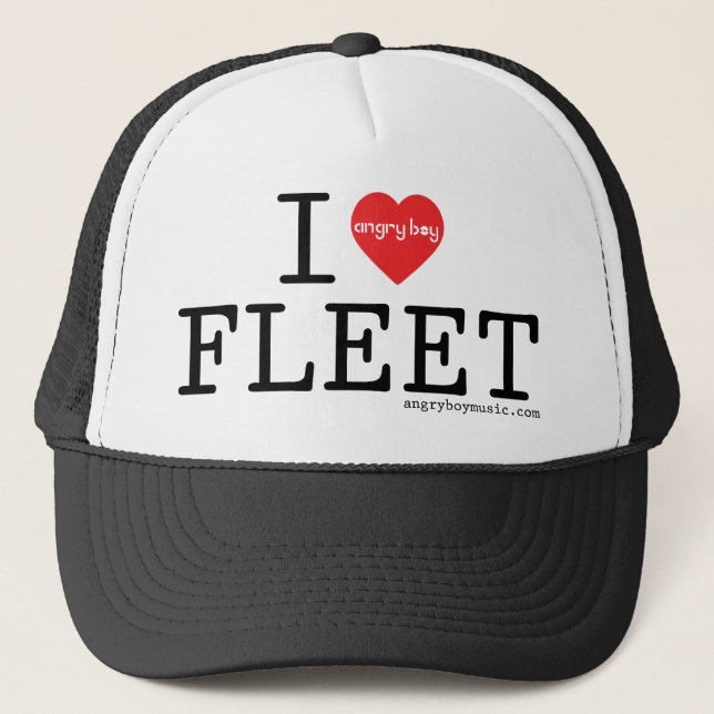 I Liebe-Flotte Truckerkappe (Vorderseite)