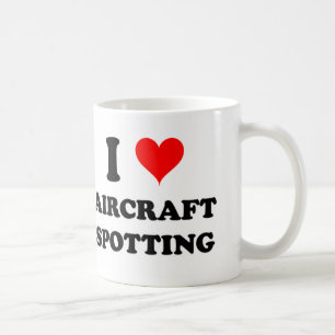 I Liebe-Flugzeug-Aufdeckung Kaffeetasse