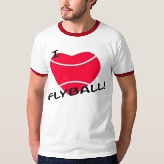 I LIEBE FLYBALL T-Shirt (Vorderseite)