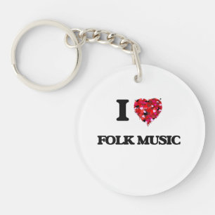 I Liebe Folklore Schlüsselanhänger