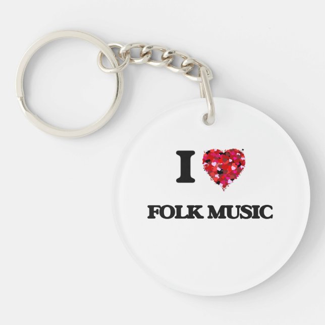 I Liebe Folklore Schlüsselanhänger (Vorderseite)
