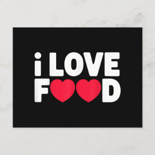 I Liebe Food Funny Feinschmecker Geschenk für Männ Begleitkarte