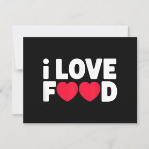I Liebe Food Funny Feinschmecker Geschenk für Männ Postkarte
