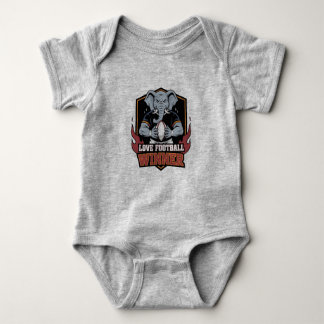 I Liebe Football Baby Strampler