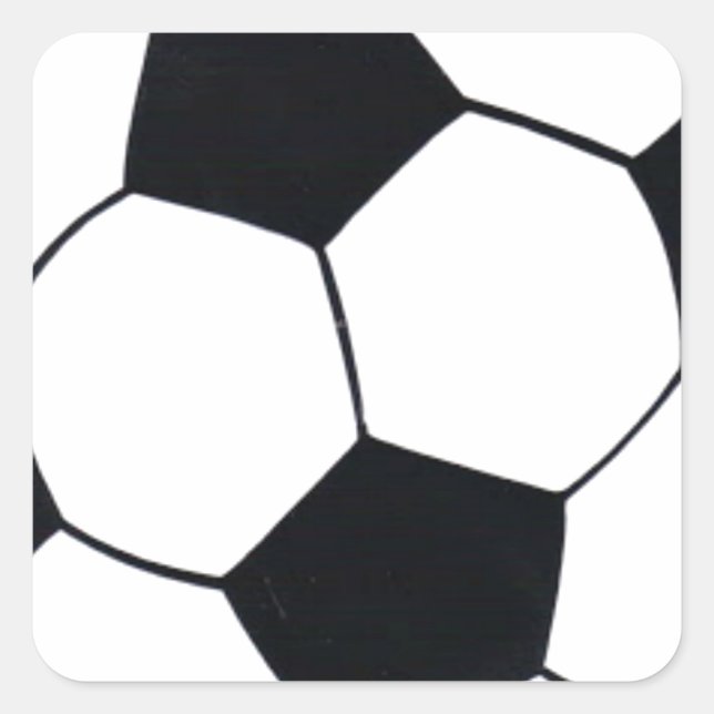 I Liebe Football (Fußball) Spielherz: I Liebe Quadratischer Aufkleber (Vorderseite)
