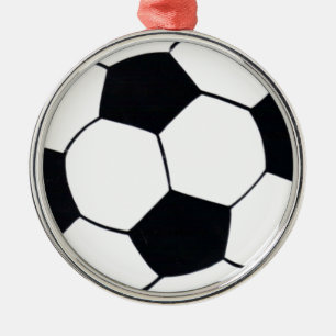 I Liebe Football (Fußball) Spielherz: I Liebe Silbernes Ornament