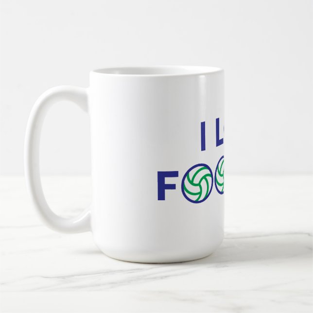 I Liebe Football Kaffeetasse (Links)