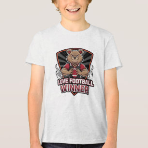 I Liebe Football Tri-Blend Shirt