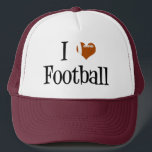 I Liebe Football Truckerkappe<br><div class="desc">So froh ist es wieder Fußball Saison. Herzlicher Fußball! Ich liebe Fußballgeschenke.</div>