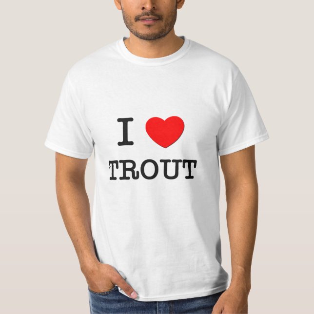 I Liebe FORELLE T-Shirt (Vorderseite)
