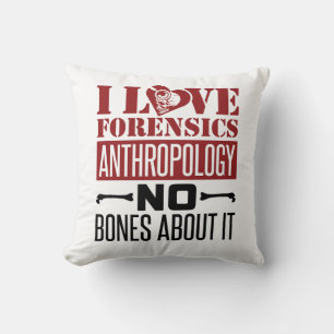 I Liebe Forensik Anthropologie Anthropologin Kissen