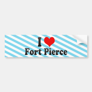 I Liebe Fort Pierce, Vereinigte Staaten Autoaufkleber