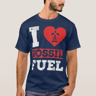 I Liebe Fossil brennt Tshirt Fossil Dinosaurier