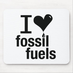 I Liebe-Fossilienbrennstoff-Mausunterlage Mousepad