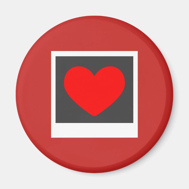 I Liebe Fotografie Magnet (Vorne)