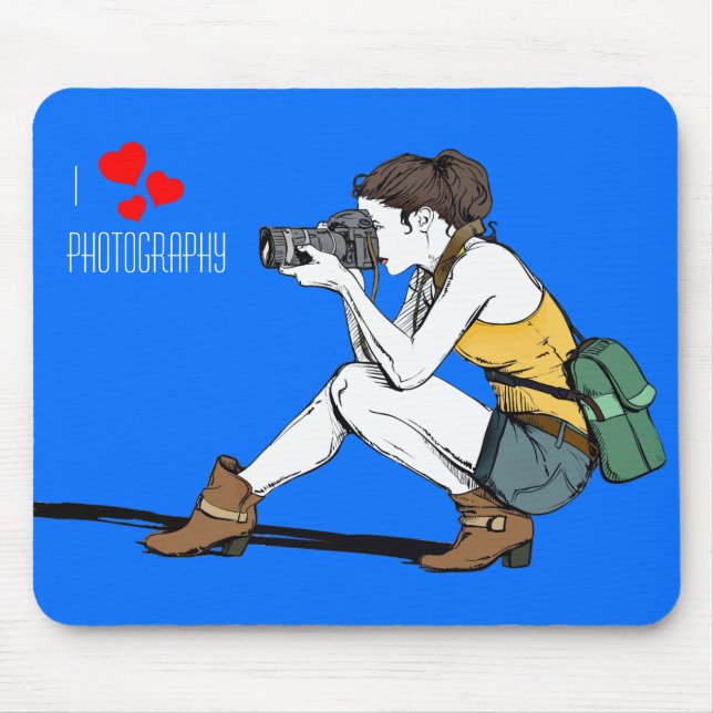 I Liebe Fotografie Mousepad (Vorne)