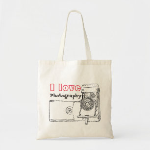 I Liebe Fotografie Retro-Kamera Tragetasche
