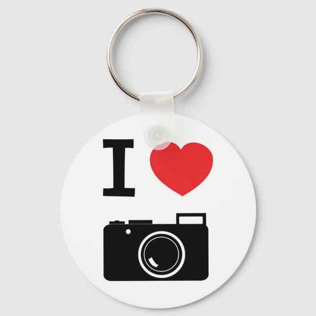 I Liebe Fotografie Schlüsselanhänger (Vorderseite)